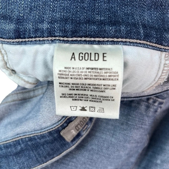 Agolde Women’s  Sophie Medium Wash Distressed Jean Size 30 - Picture 10 of 11